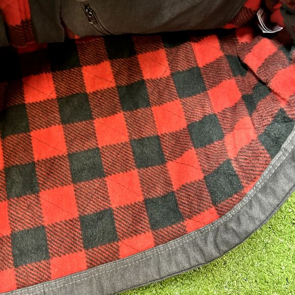 Ridgecut Men's Quilted Fleece-Lined Super-Duty Sanded Duck Vest, Grey L - Picture 3 of 7